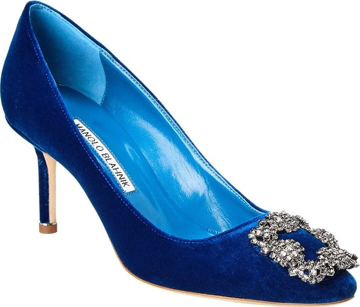 Manolo Blahnik Hangisi 70 Velvet Pump