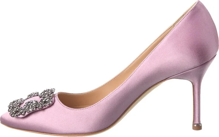 Manolo Blahnik Hangisi 90 Satin Pump - Image 2