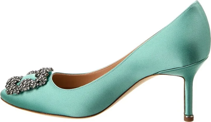 Manolo Blahnik Hangisi 90 Satin Pump - Image 2