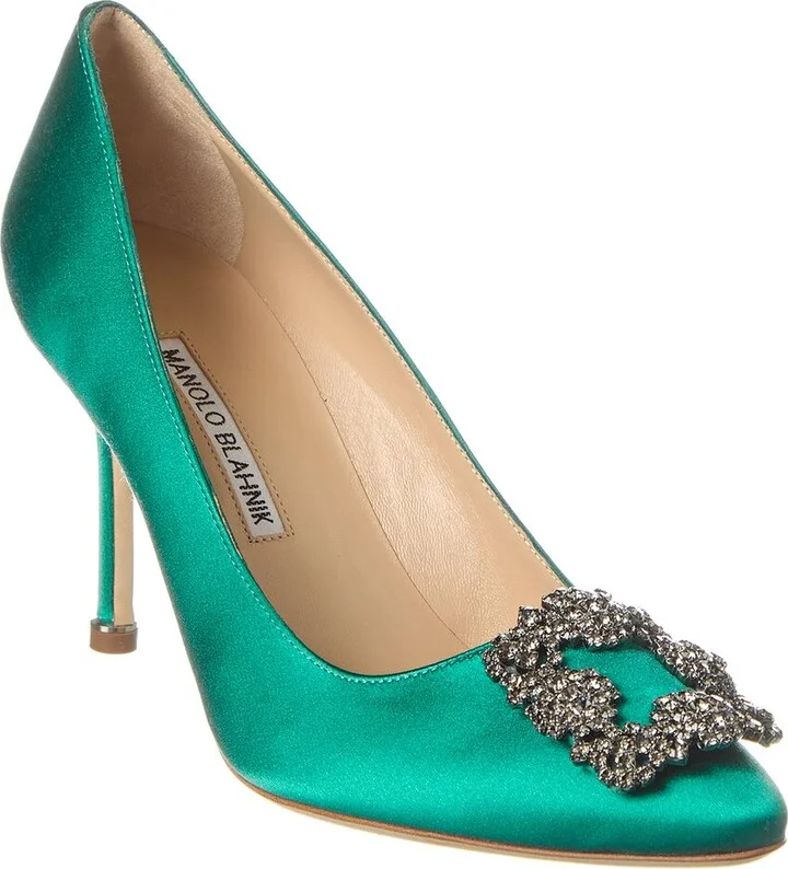 Manolo Blahnik Hangisi 90 Satin Pump