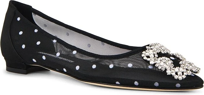 Manolo Blahnik Hangisi Flat in Black - Image 2