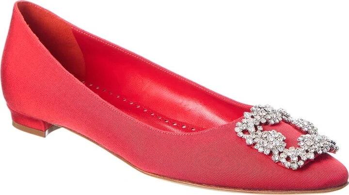 Manolo Blahnik Hangisi Grosgrain Flat