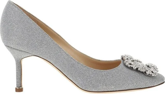 Manolo Blahnik Hangisi Pointed-Toe Pumps