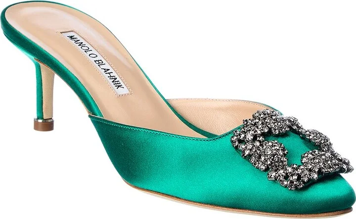 Manolo Blahnik Hangisimu 50 Satin Pump