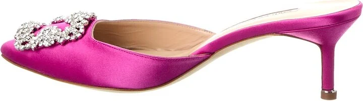 Manolo Blahnik Hangisimu 50 Satin Slingback Pump - Image 2