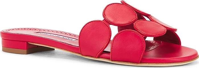 Manolo Blahnik Haribalmu 10 Sandal in Red - Image 2