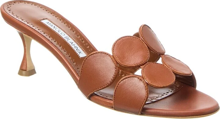 Manolo Blahnik Haribalmu 50 Leather Sandal
