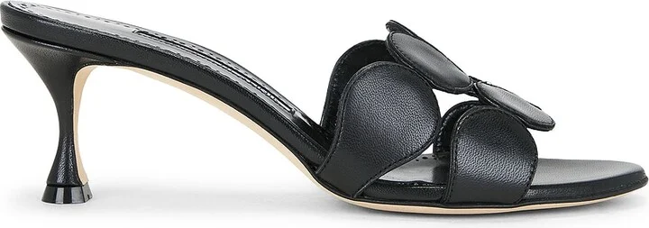 Manolo Blahnik Haribalmu 50 Sandal in Black