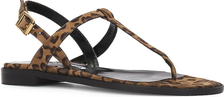 Manolo Blahnik Hata Suede Sandal in Brown - Image 2