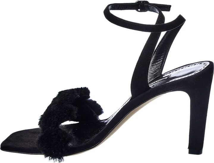 Manolo Blahnik Hiebi 90 Suede Sandal - Image 2