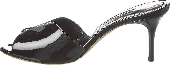 Manolo Blahnik Houramu 70 Patent Mule - Image 2