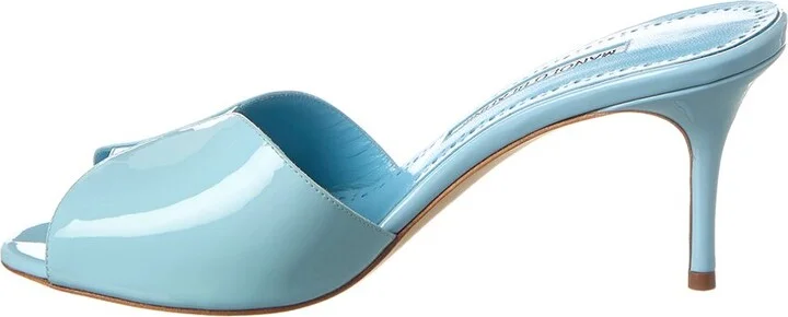 Manolo Blahnik Houramu 70 Patent Sandal - Image 2