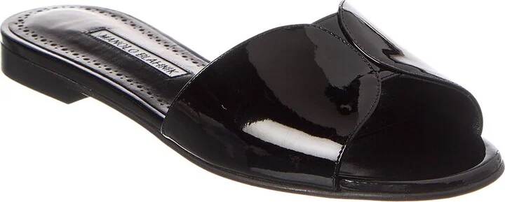 Manolo Blahnik Houramu Patent Sandal