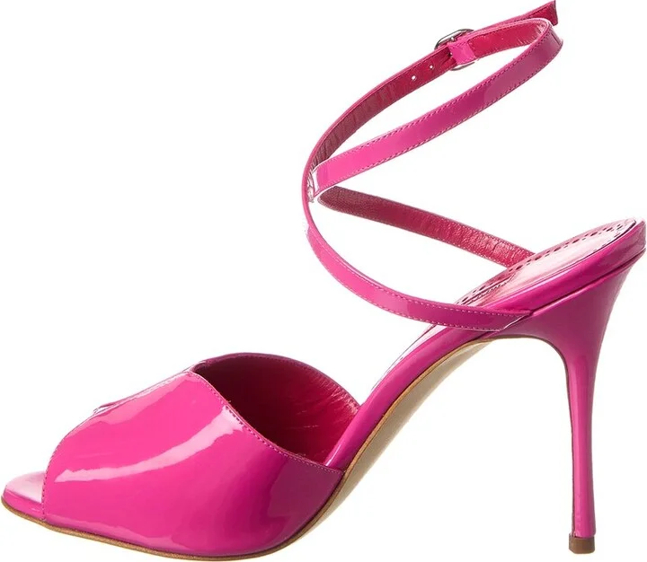 Manolo Blahnik Hourani 100 Patent Sandal - Image 2