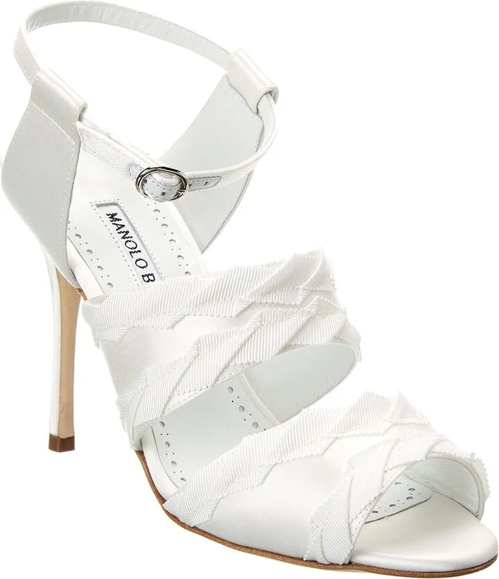Manolo Blahnik Janada 105 Satin Sandal