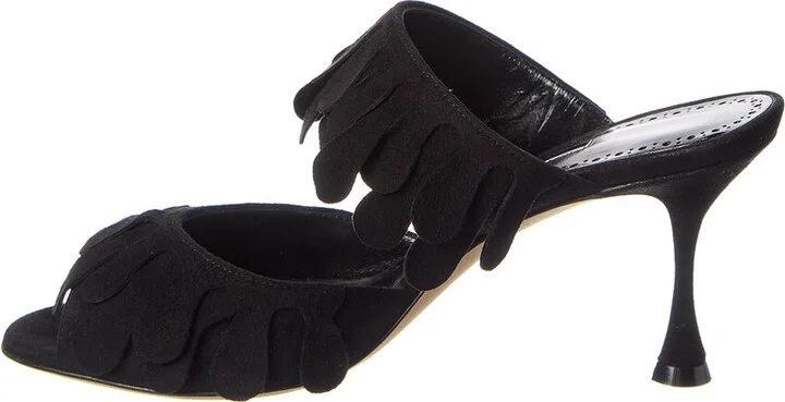 Manolo Blahnik Kelna 70 Suede Sandal - Image 2