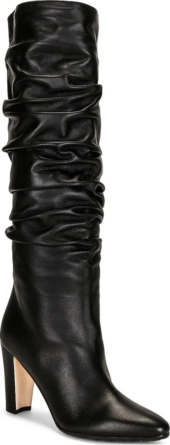 Manolo Blahnik Leather Calassohi 90 Boot in Black - Image 2