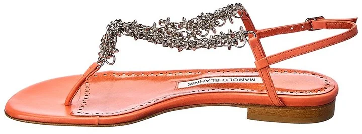 Manolo Blahnik Leather Sandal - Image 2