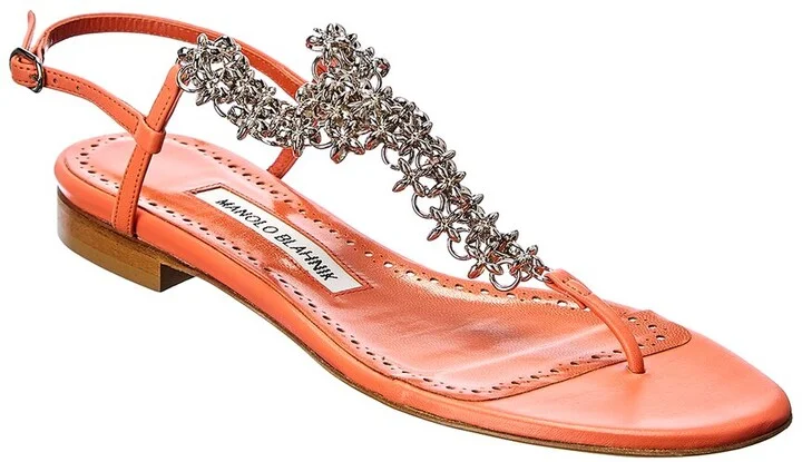 Manolo Blahnik Leather Sandal