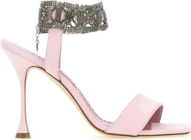 Manolo Blahnik Lierasan Embellished Sandals
