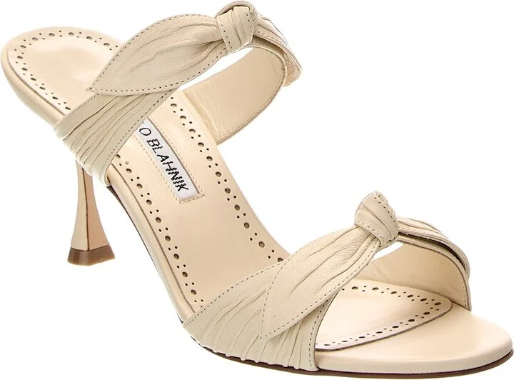 Manolo Blahnik Lollo 90 Leather Sandal
