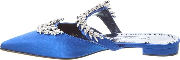Manolo Blahnik Lurum Satin Flat - Image 2