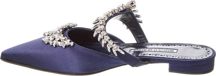 Manolo Blahnik Lurum Satin Flat - Image 2
