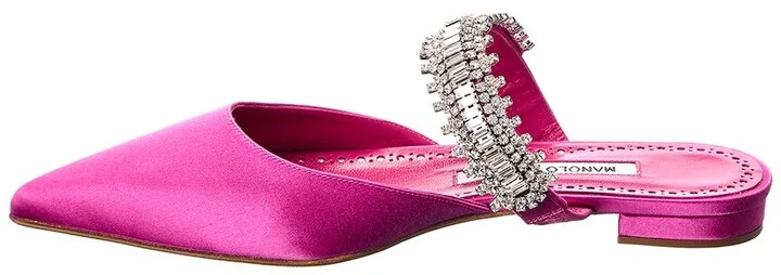 Manolo Blahnik Lutara Satin Flat - Image 2