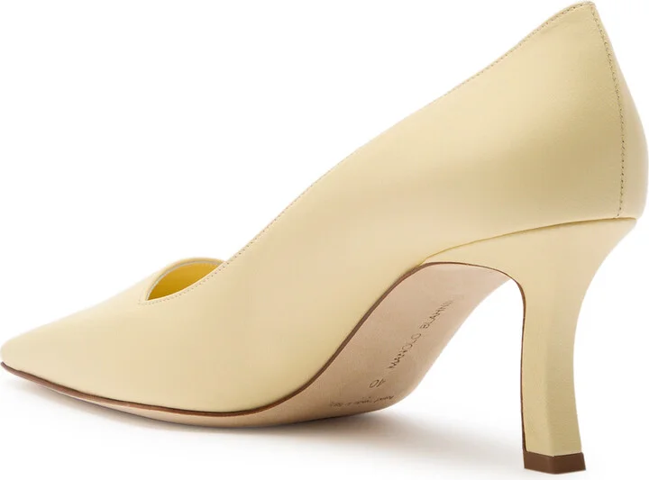 Manolo Blahnik Lyel 40 Leather Pumps - Image 2