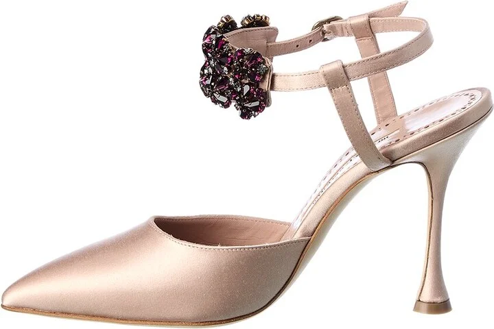 Manolo Blahnik Mabina 105 Satin Pump - Image 2