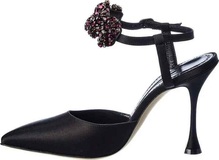 Manolo Blahnik Mabina 105 Satin Pump - Image 2
