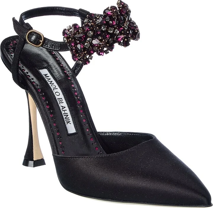 Manolo Blahnik Mabina 105 Satin Pump