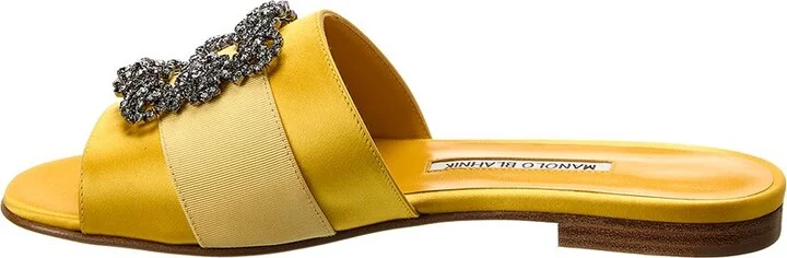 Manolo Blahnik Martamod Satin Sandal - Image 2