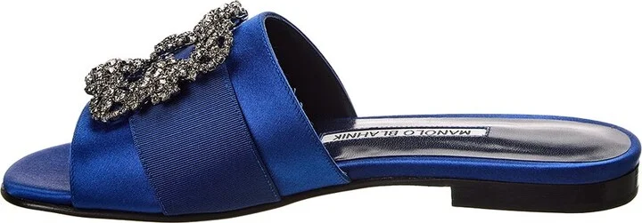 Manolo Blahnik Martamod Satin Sandal - Image 2