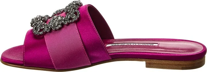 Manolo Blahnik Martamod Satin Sandals - Image 2