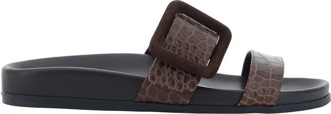 Manolo Blahnik Mayfu Slip-On Sandals