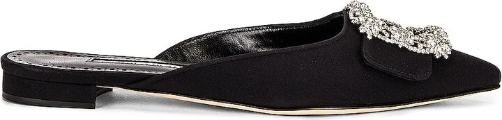 Manolo Blahnik Maysale 10 Jewel Mule in Black - Image 2