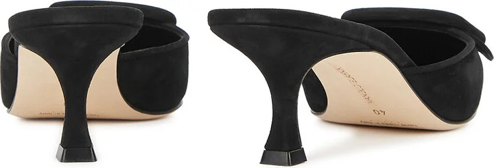 Manolo Blahnik Maysale 50 Suede Mules - Image 8