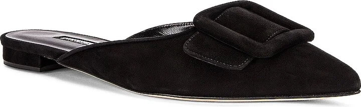 Manolo Blahnik Maysale Flat in Black - Image 2