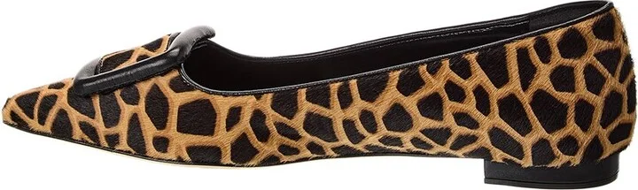 Manolo Blahnik Maysale Haircalf Flat - Image 2