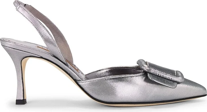 Manolo Blahnik Maysli 70 Pump in Grey
