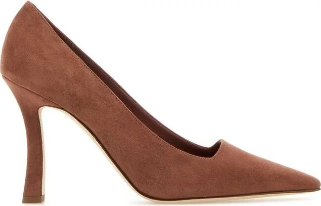 Manolo Blahnik Moira Square Cut Pumps