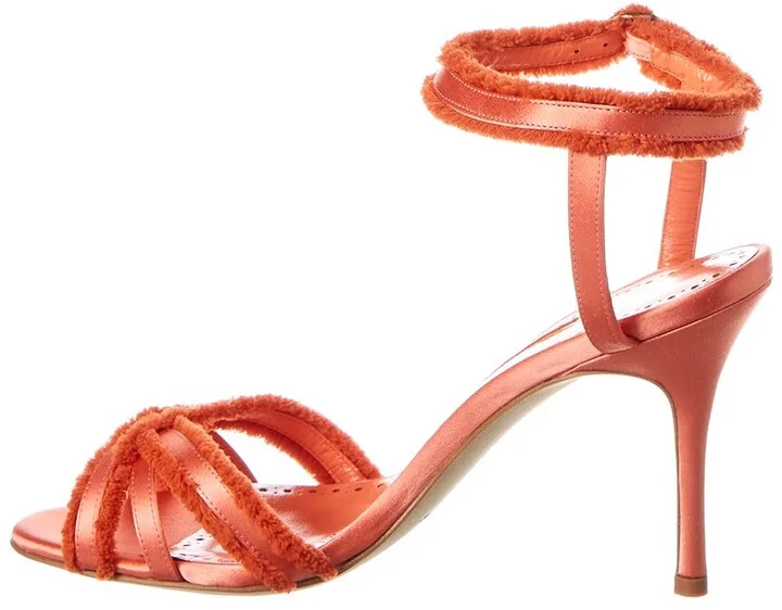 Manolo Blahnik Mokuya 90 Satin Sandal - Image 2