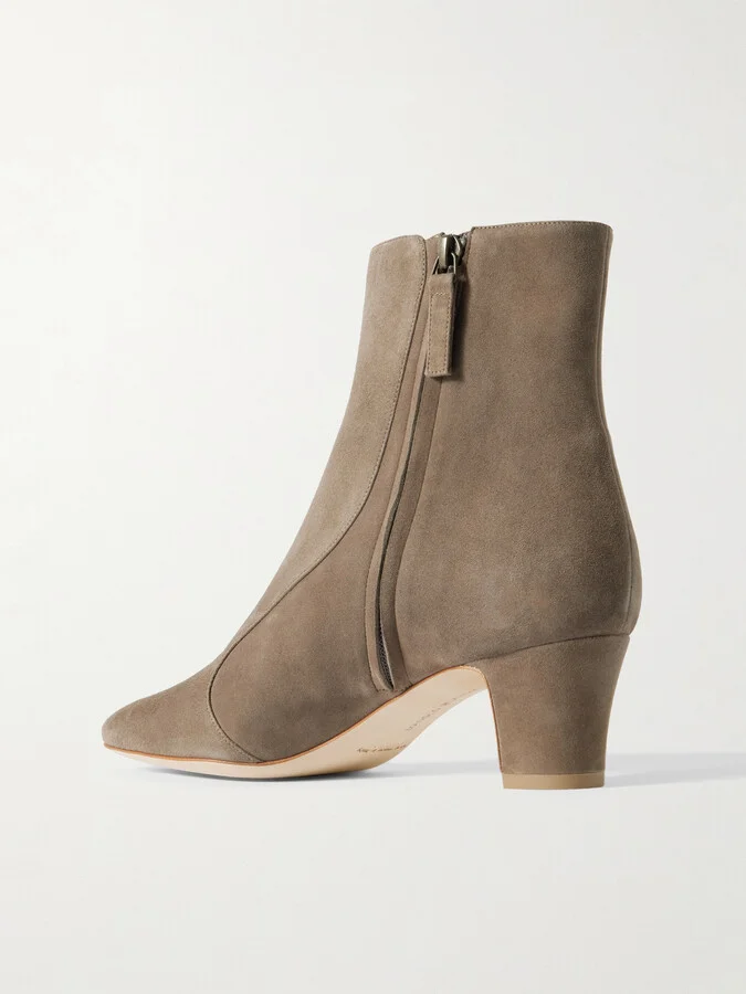 Manolo Blahnik - Myconia 50 Suede Ankle Boots - Brown - Image 3