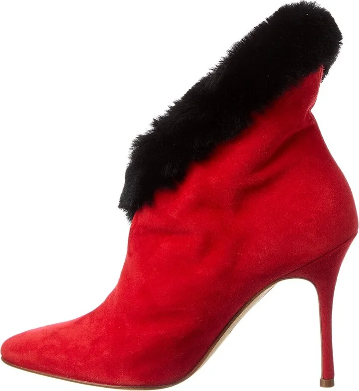 Manolo Blahnik Nestanu 105 Suede Boot - Image 2