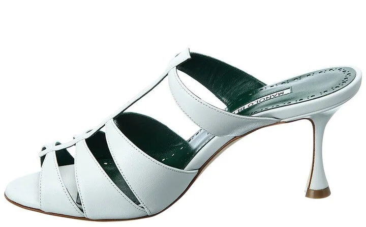 Manolo Blahnik Nooramu 70 Leather Sandal - Image 2