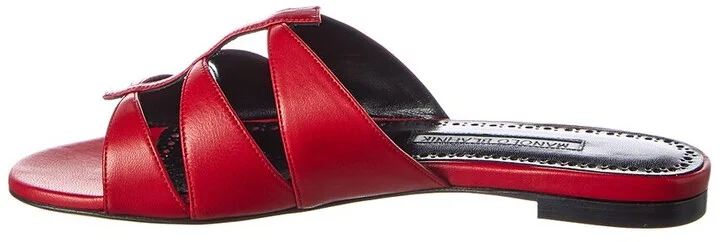 Manolo Blahnik Nooramu Leather Sandal - Image 2