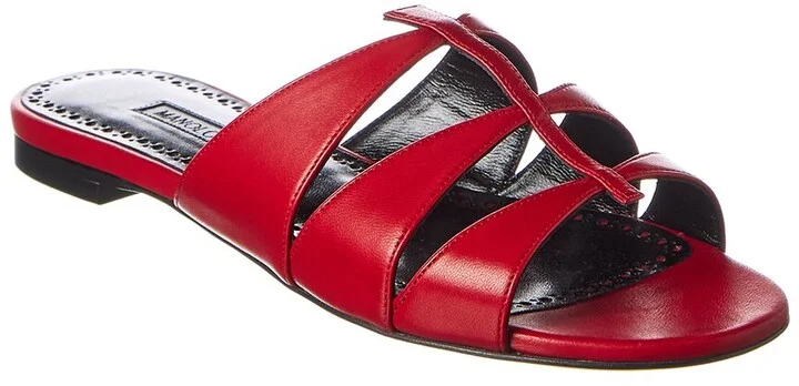 Manolo Blahnik Nooramu Leather Sandal