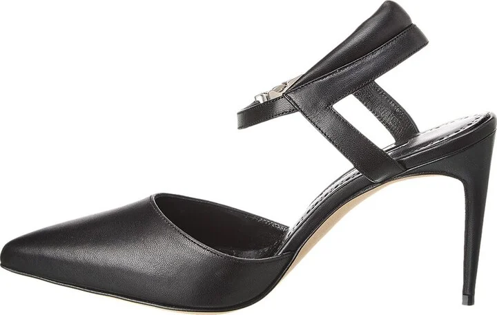Manolo Blahnik Noumaknu 90 Leather Pump - Image 2