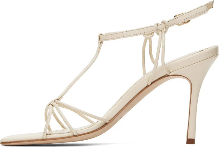 Manolo Blahnik Off-White Tabarekhi Heeled Sandals - Image 3